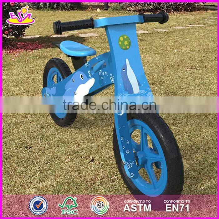 2017 New original work kids wooden balance bike made in china W16C171