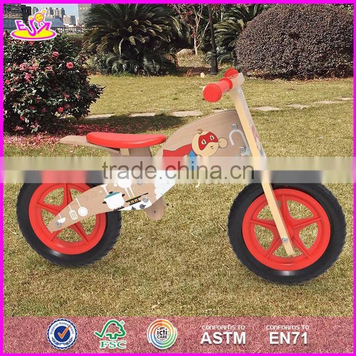 2017 Best design original work balance wooden children bicycle for sale W16C176