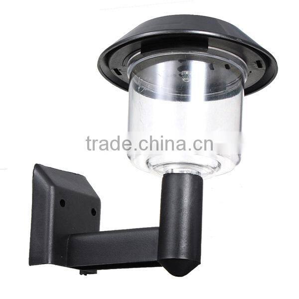 Solar Solaire Powered Wall Mount LED Light Lamp Outdoor Gutter Garden Yard