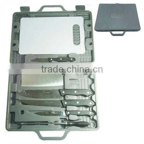 KN-4100 7 Piece kitchen knife set With Plastic Case