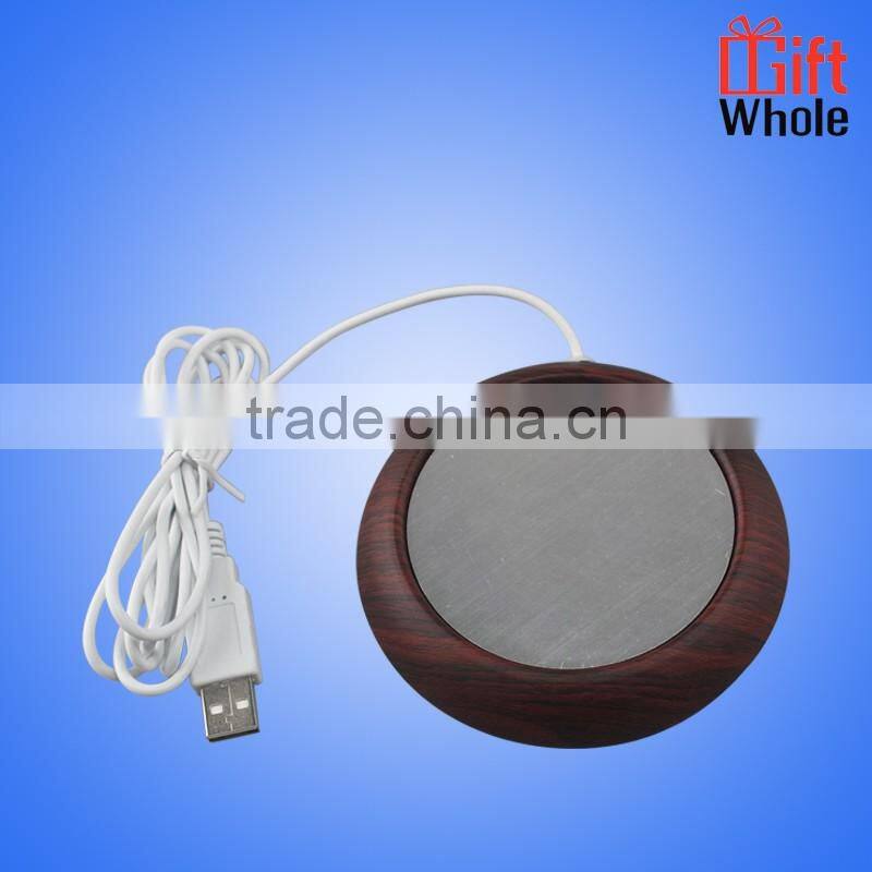 2017 Hot sale Wood USB heat coffee cup warmer USB mug