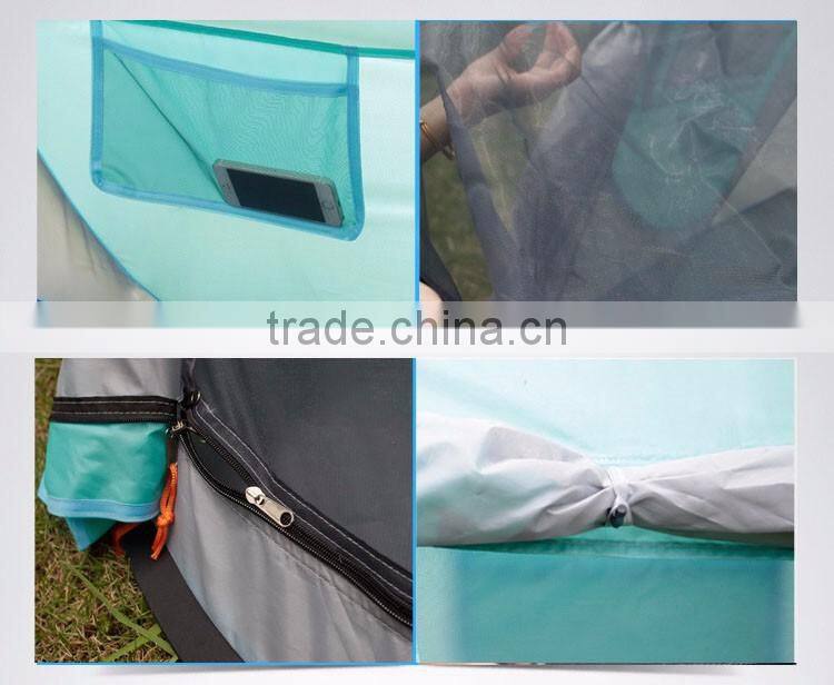 automatic 2 second pop up style outdoor camping single layer 2-3 person family water proof tent