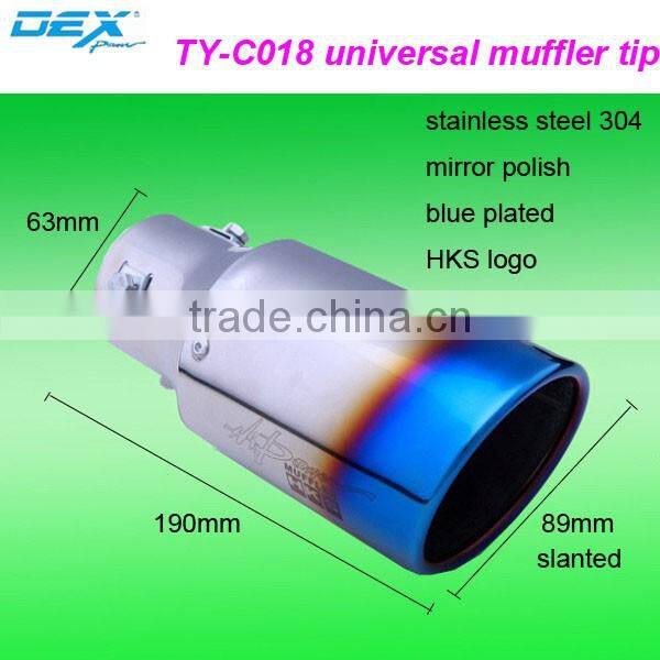 high quality auto part stainless steel 304 universal exhaust tip