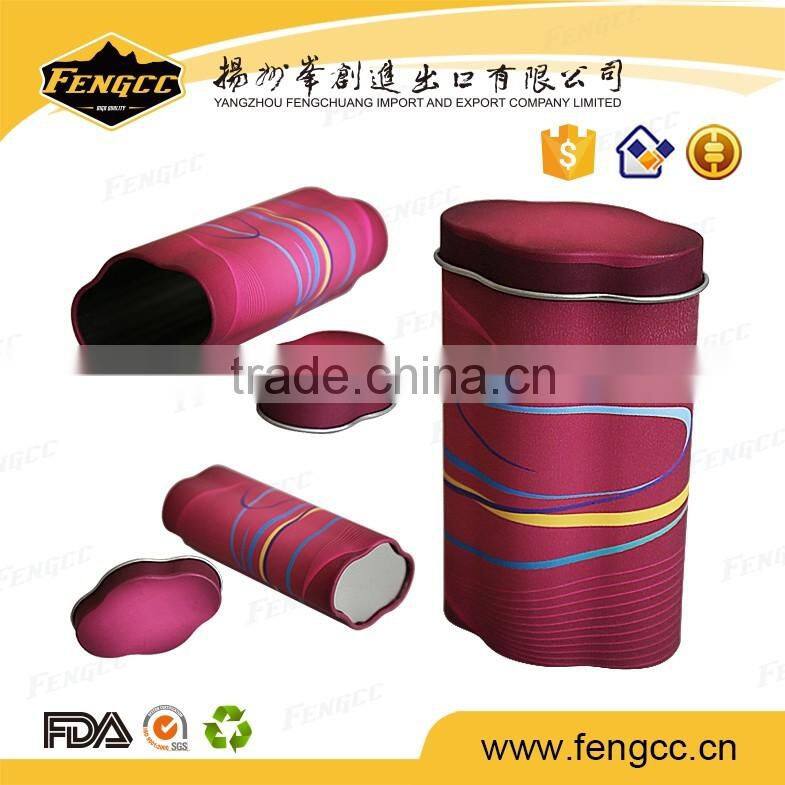 gift oval suquare plain jewelry tin packaging box