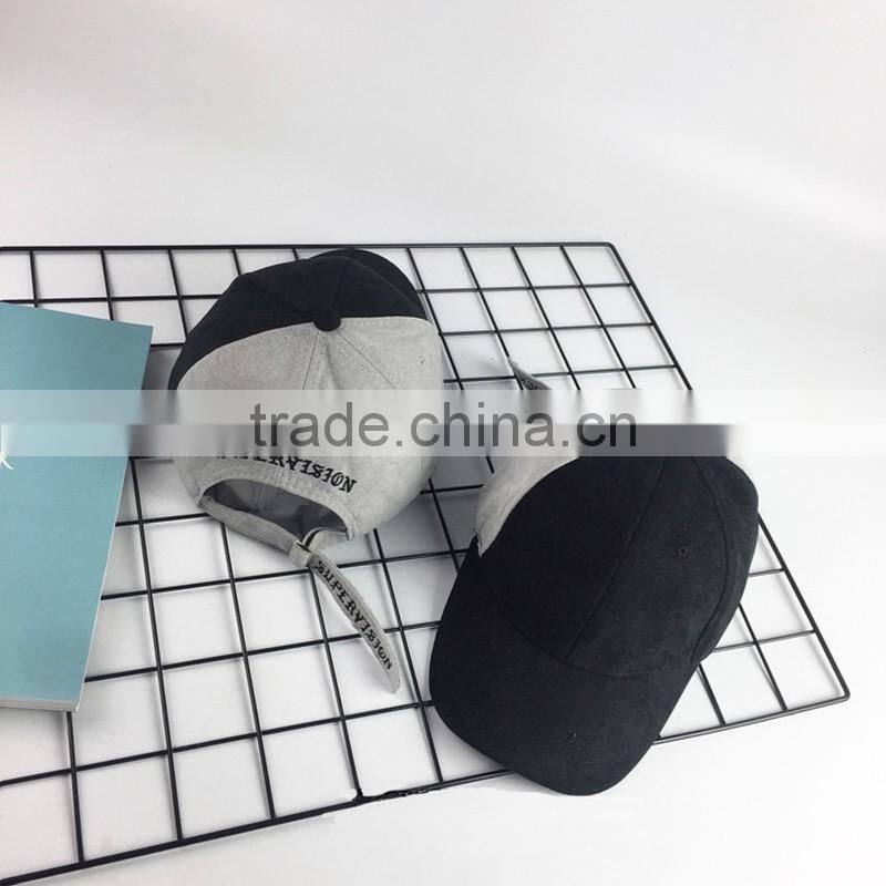 New Style Double Color Assembling Baseball Dad Cap With Flat embroidery