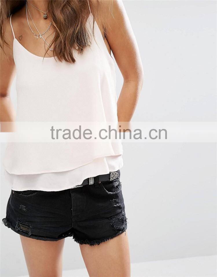 Double Layer Cami Top Ladies Tops Latest Design