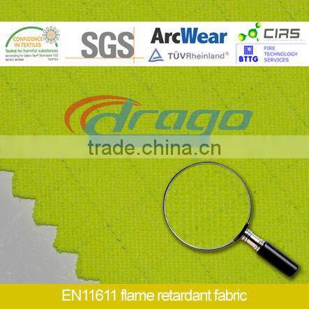cotton high visibility flame resistant fabric for protective clothing