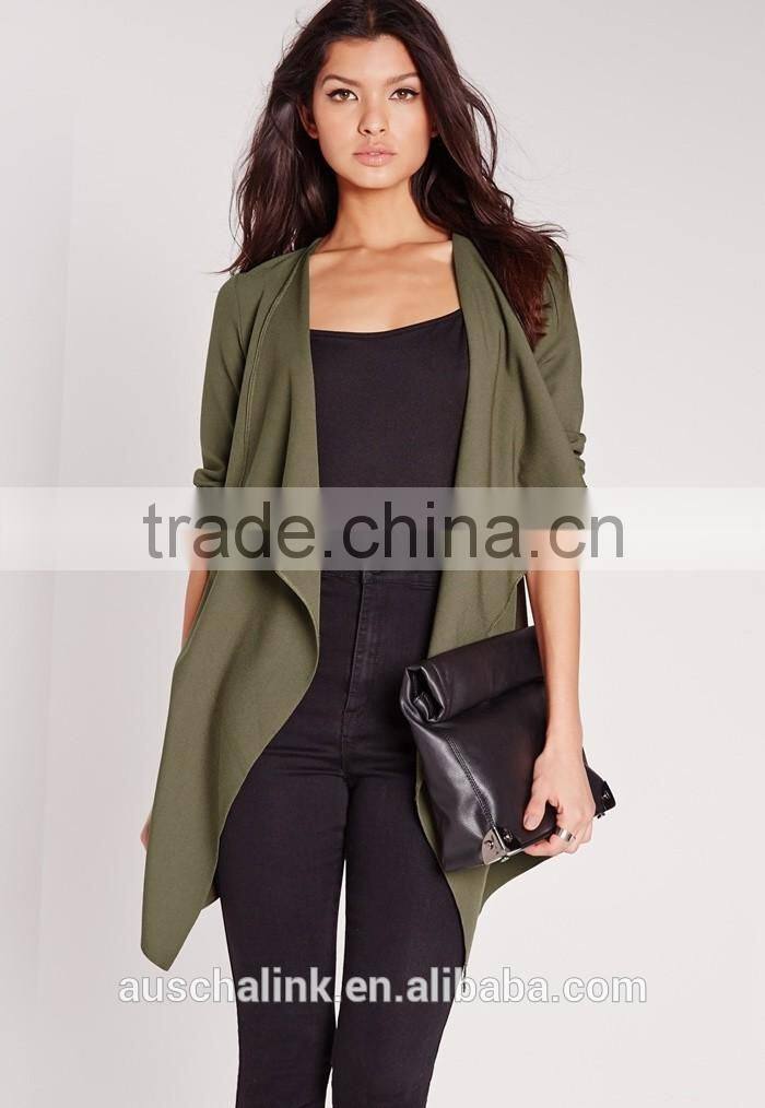 outdoor women cheap khaki thin outer layer waterfall jacket