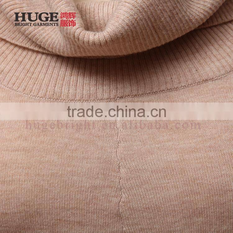Loose Turtle Neck Wool Poncho Women Knit Sweater Wholesale