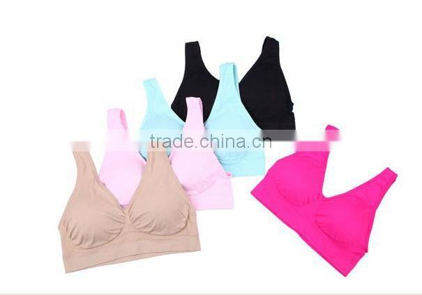 GZY 2015 low price health sport yoga sports women sexy nude bra