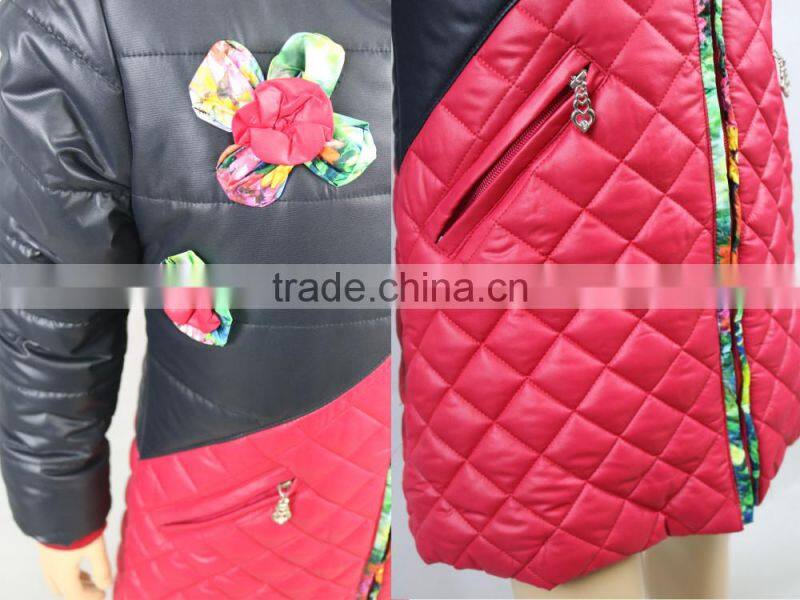 Fashion Girls Joint Long Coat Hot Sale Chirldren Coats