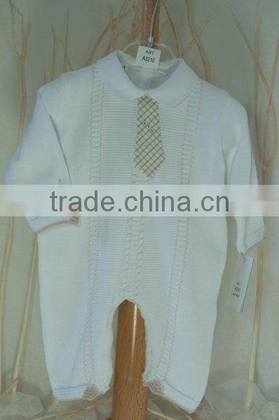 Cotton knit baby romper