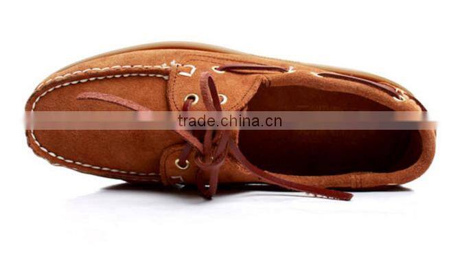Comfort classic casual driving shoe brand genuine leather shoes stock