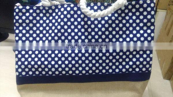 2017 2018 YIwu hot wholesale Fashion high quality classic cavas tote beach bags