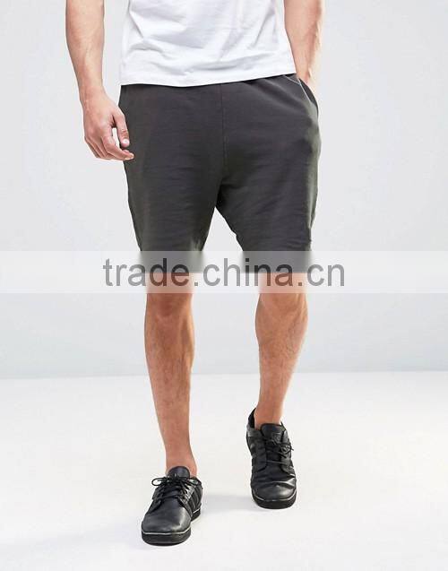 Fashion hip hop design summer grey french terry sweat shorts custom