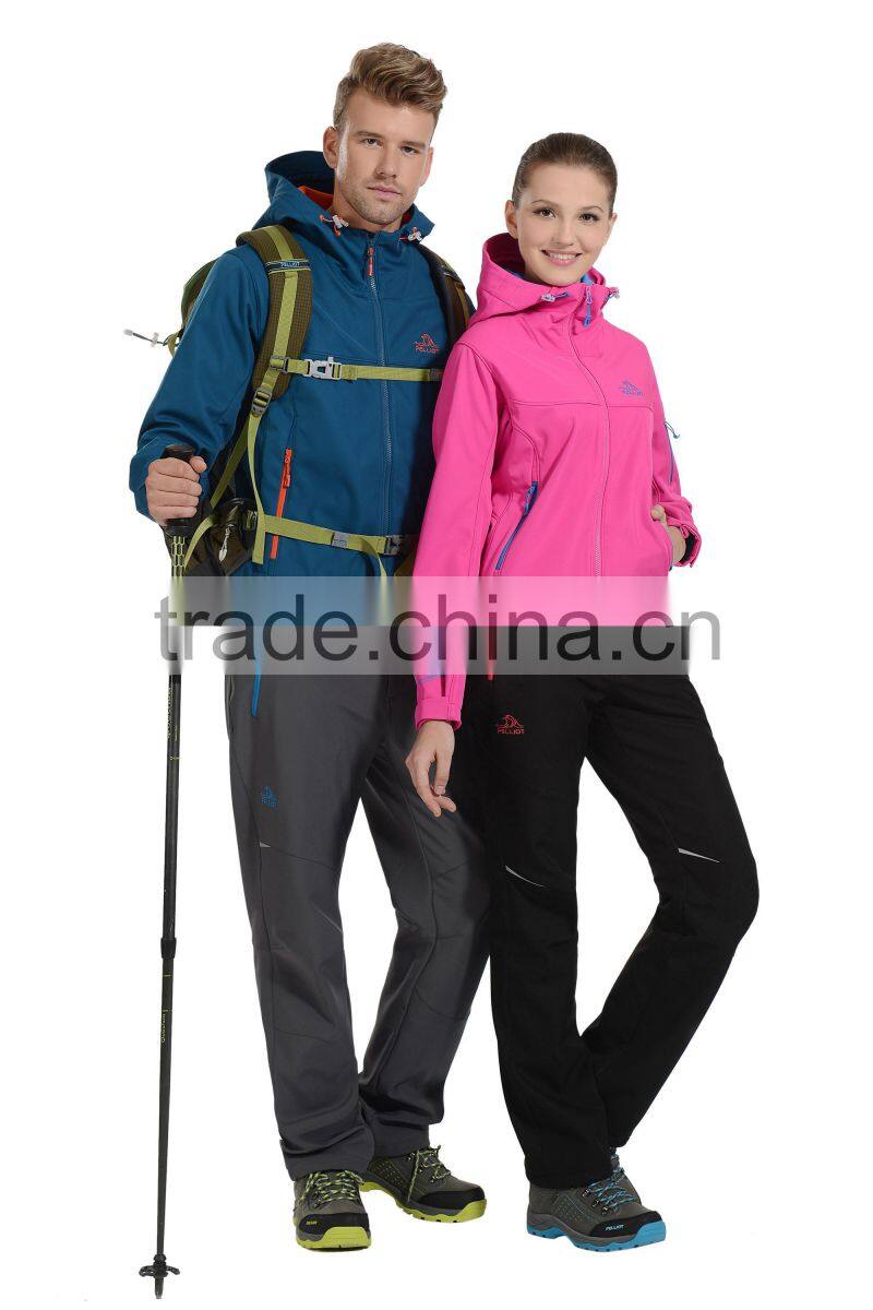 High quality oem service outdoor softshell jacket custom embroidered for men