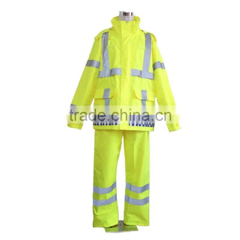 New Design Custom High Visibility Outdoor Adult Waterproof Polyester Rainwear Rain Coat