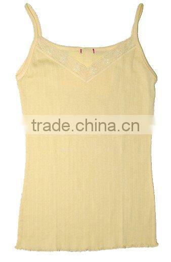 ladies sexy cotton lace cami top