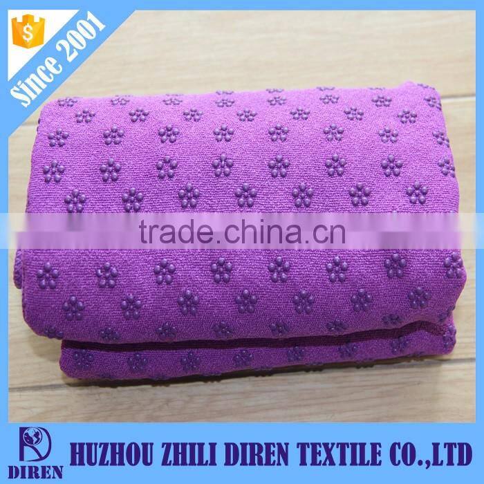 100% polyester non slip microfiber import yoga towel carpet
