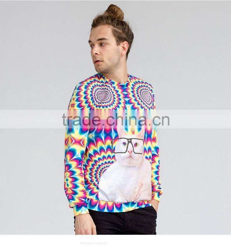 Unisex colorful printing sweatshirt wholesale