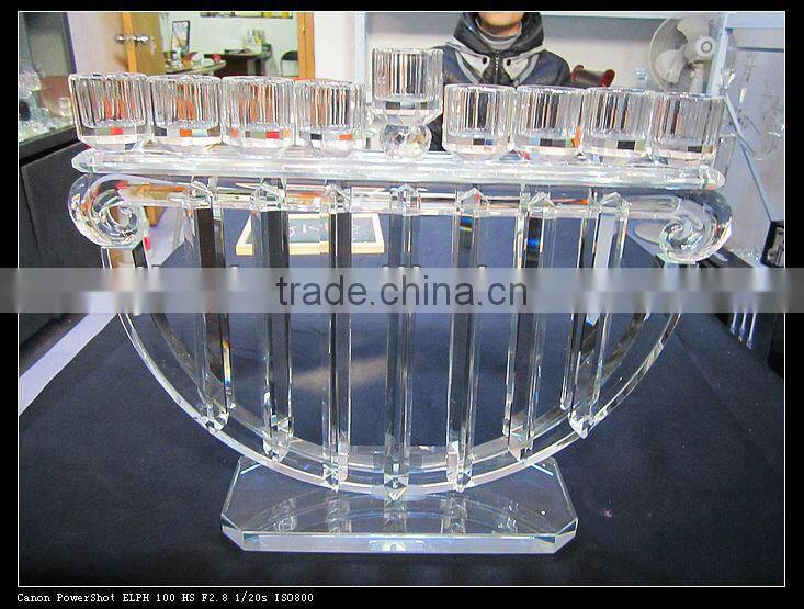 Crystal candle holder for home decoration