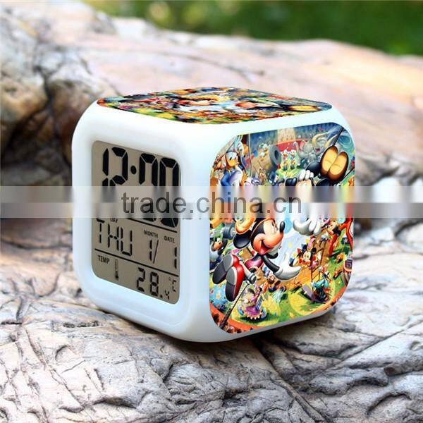 Wholesale Digital clock, Mickey LED alarm clock, Minnie clock for kids