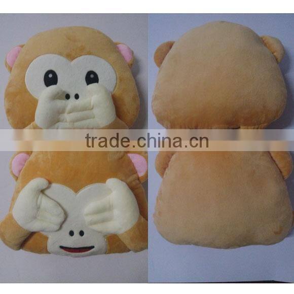 The new classic monkey emoji cushion emoji pillow