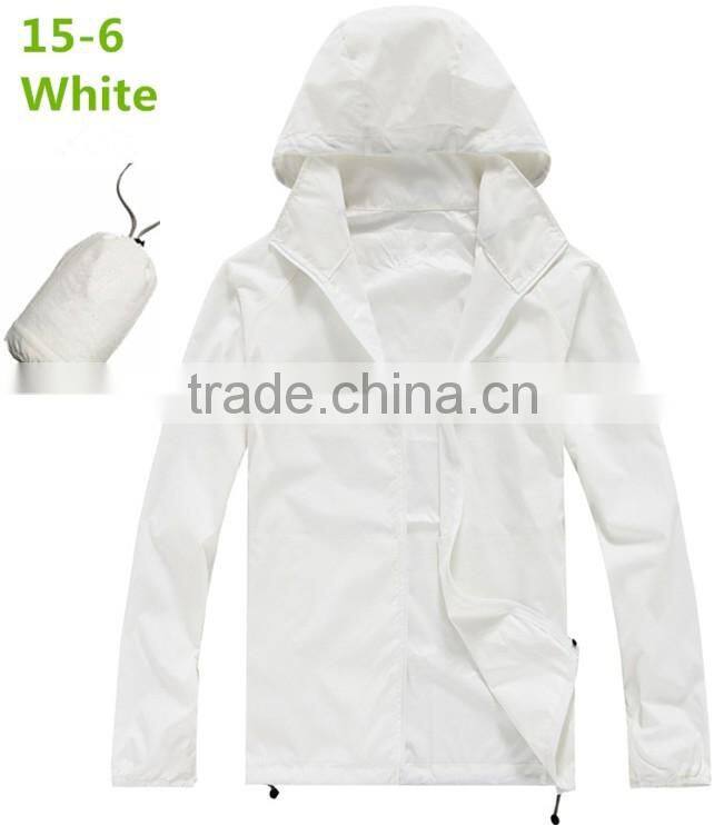 2017 Grey Color Cheap Pullover Packable Jackets with fixed hood