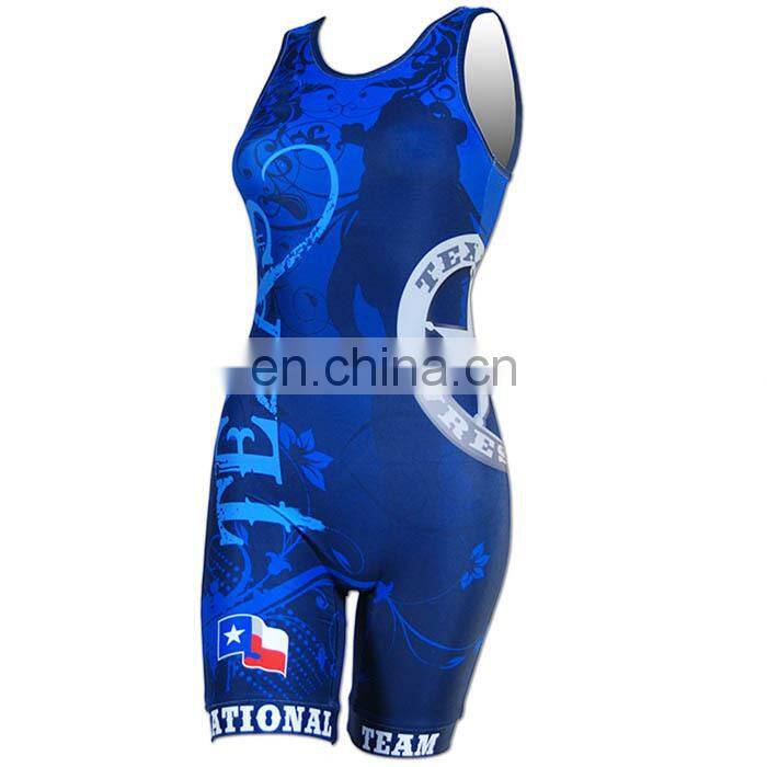oem sublimated comfortable womens Wrestling singlet