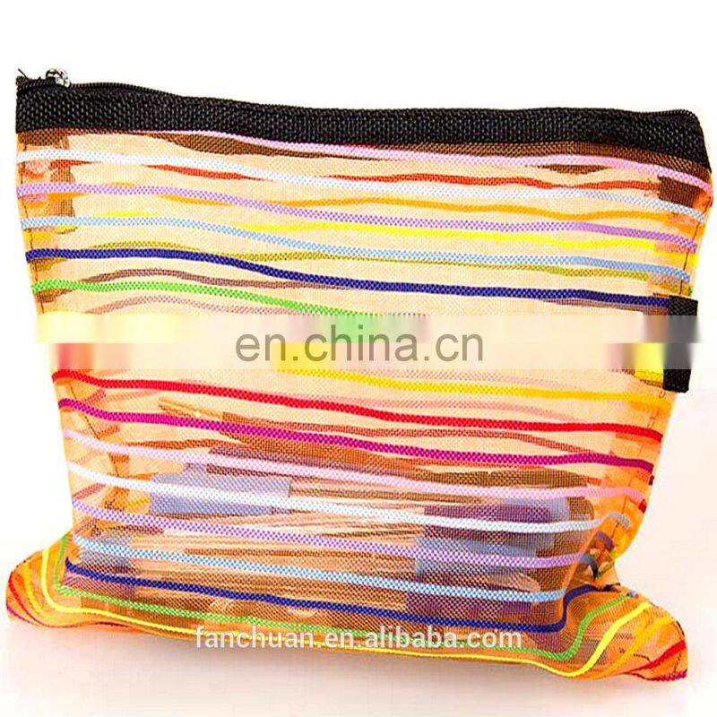 Colorful Promotional Kids Cheap Mesh Pencil Case