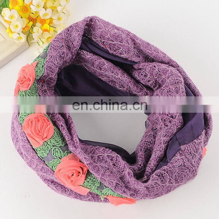 Elegant chiffon double layer neck scarf