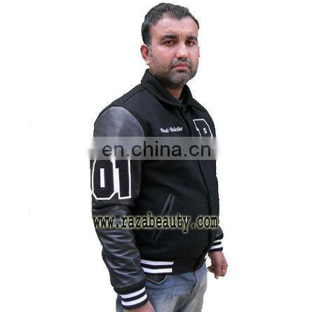 Black & Brown Varsity Jackets, Custom Logo Baseball Jackets, Camel Letterman Jackets, Wool Leather Bomber Jackets