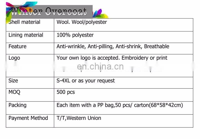 Women's Warm Winter WOOL Trench Cashmere Overcoat