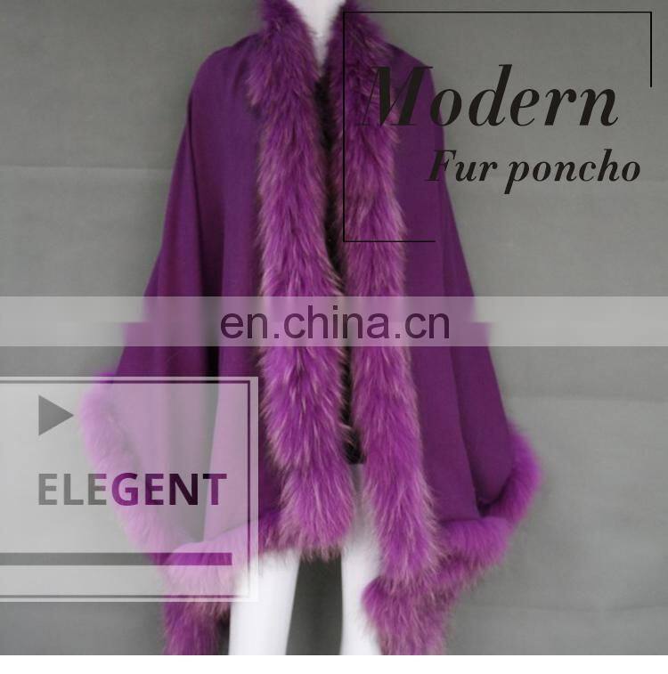 Xcellent Quality Rabbit Raccoon Poncho Pushmina Like Shawl Real Fur Stole