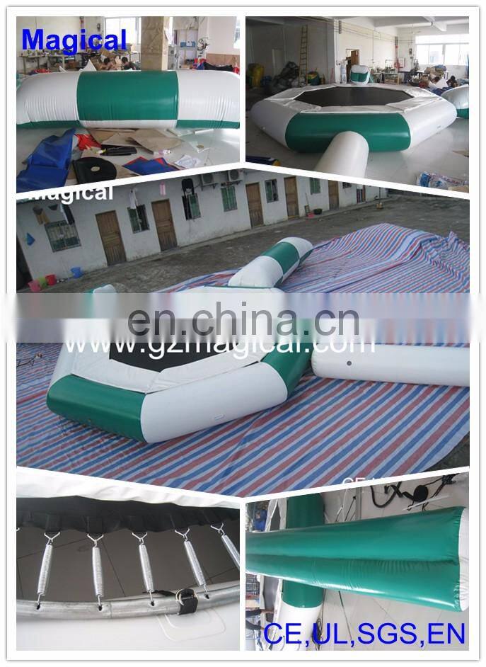 Attractive Inflatable aquatic water trampoline inflatable trampoline