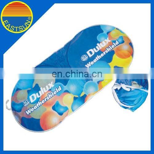 EASTSUN Customized Pop Up Car Sunshade Round Silver Car Sun Visor For Front Window