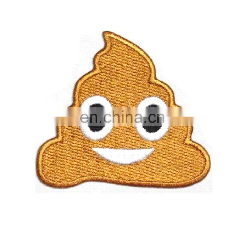 Wholesale custom fashion embroidered patch embroidery badge for clothing