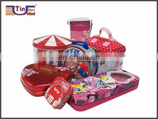 Nice big volume round tin can for cookie chocolate cake