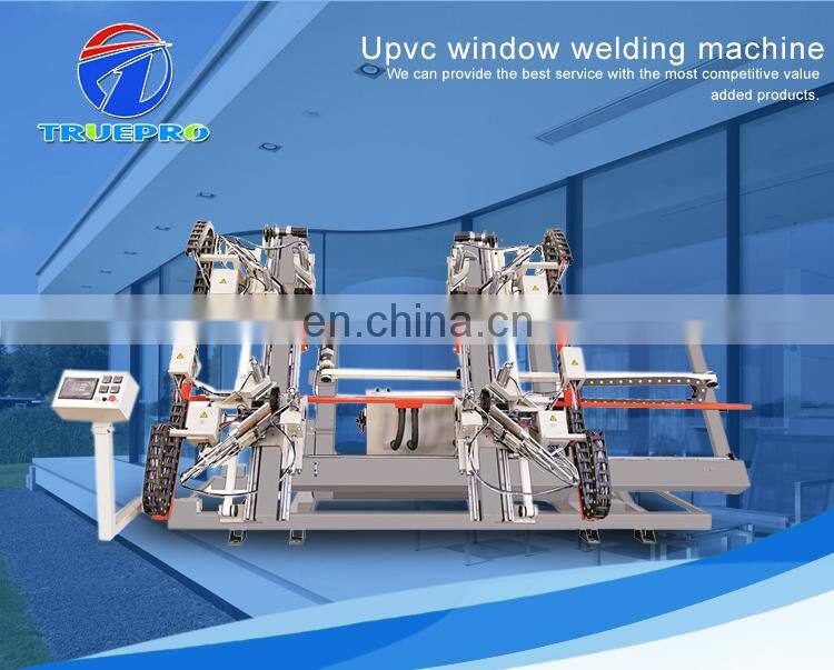 CNC vertical four corner pvc window fabrication machine