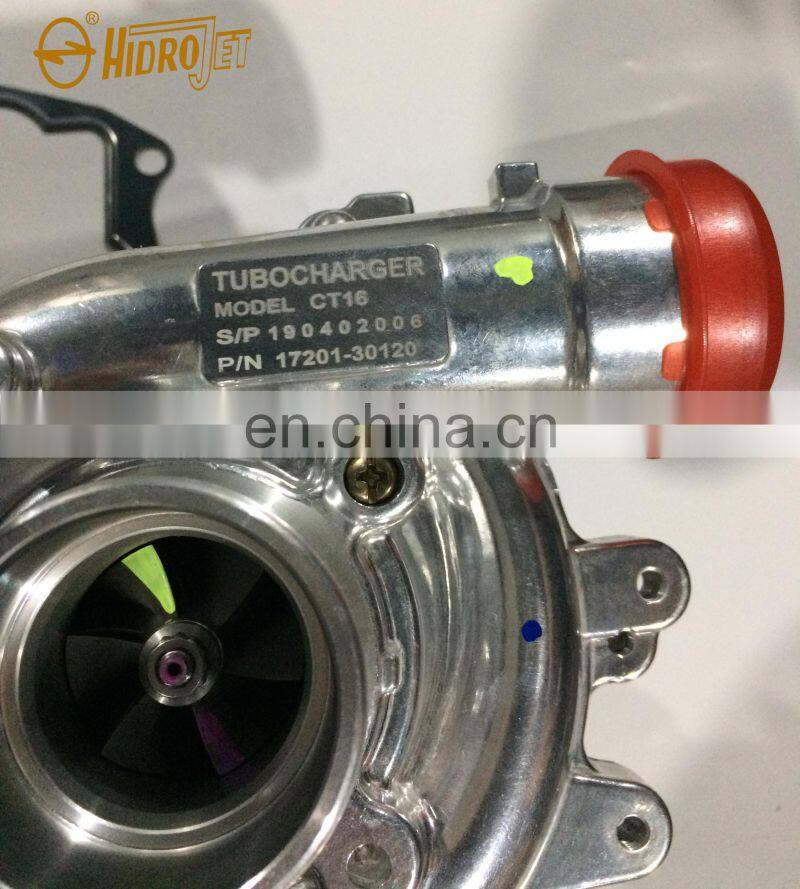 diesel fuel engine parts CT16 turbocharger 17201-30120 used for toyota