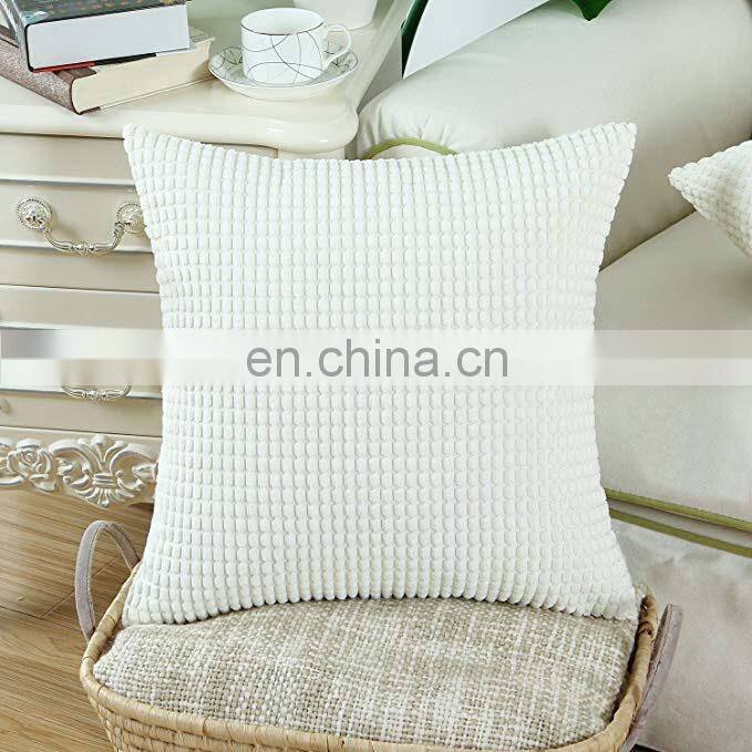 Corn Velvet Square Throw Pillow corduroy Cushion Cover for home decorative