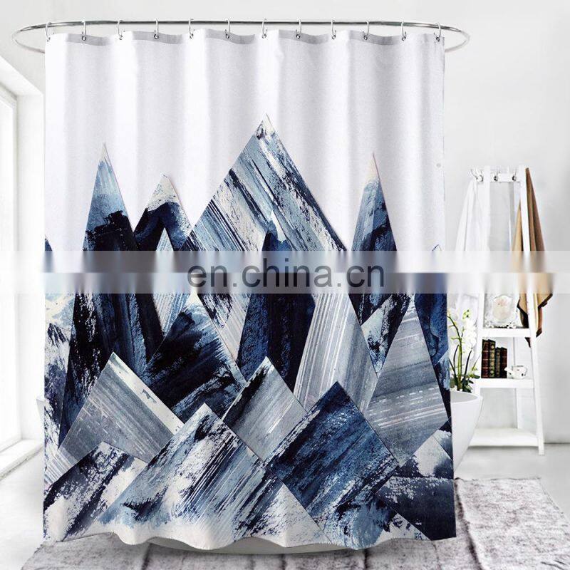 Waterproof Polyester Fabric Bathroom Animal Printed Shower Curtain