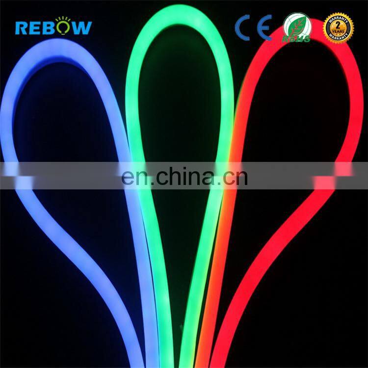 CE RoHS Approved pixel led neon flex waterproof led neon flex rgb hose for indoor or outdoor