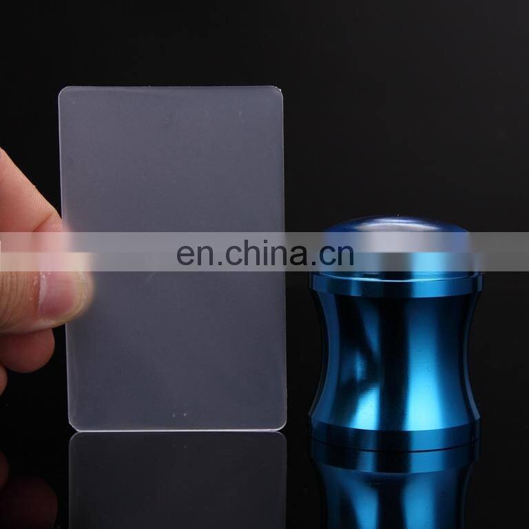 nail art supplies 2018 New 40mm Metallic Silicone jelly Nail art stamp printer set