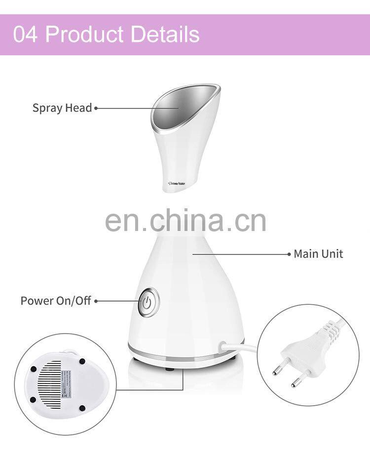 2021 Hot Sale Beauty Personal Care Face Steamer Sprayer Face with led light Humidifier Face steamers