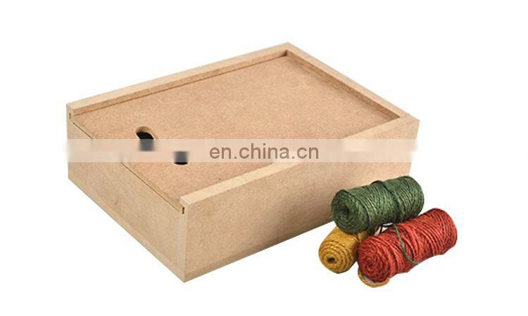 Customized MDF wooden boxes with sliding lid