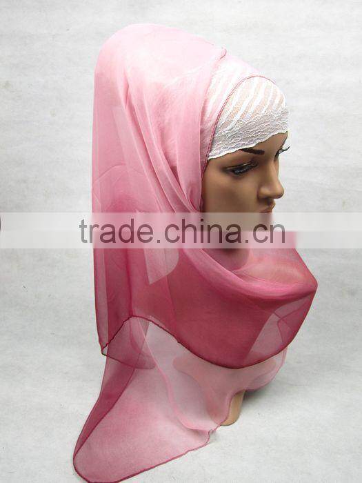 S587 printed silk Gradient newest islamic scarf