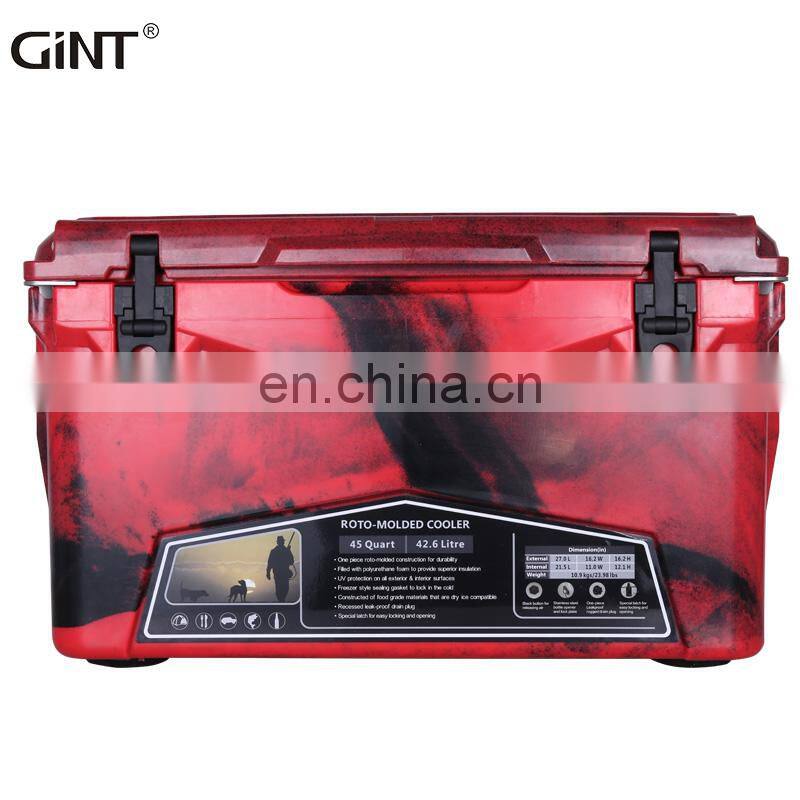 Hot Sell t Rote Cooler box Capacity camping fishing ice chest 20QT 35QT 45QT 60QT Differen for outdoor Hard thermal insulated