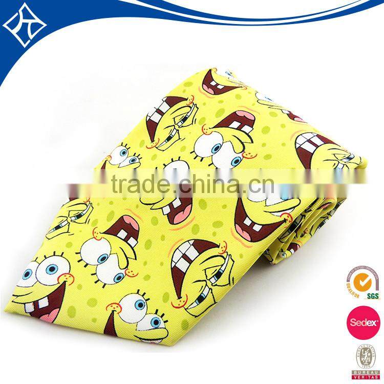 Fancy Cheap printed anime neckties,silk simple neckwear