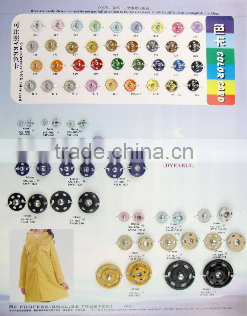 shiny colorful metal European 2 parts women's coats snap button